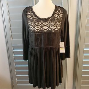 Karen Kane New Black Mesh Top Size Medium